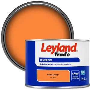 Leyland Trade Vinyl Matt Walls & Ceilings Emulsion Paint Pastel Orange (RAL 2003) 350ml Tester