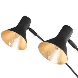 5 Light Floor Lamp Black BARAGA