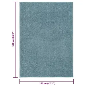 Rug Short Pile 120x170 cm Blue