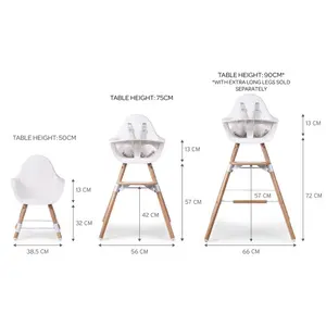 High Chair Natural/White