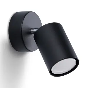 Lemmi Steel Black 1 Light Classic Wall Light