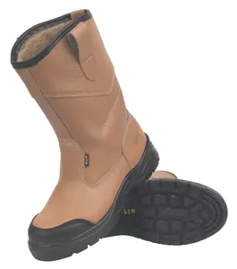 Site Gravel Tan Rigger boots, Size 10