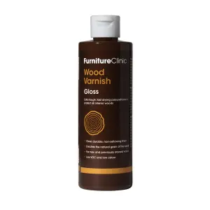 Furniture Clinic Extra Tough Interior Wood Varnish Gloss, 250ml