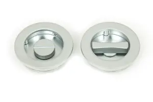 From The Anvil Satin Chrome 60mm Plain Round Pull - Privacy Set