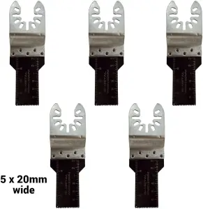 Rennie Tools Pack of 20 x Bi-Metal Mixed Multitool Blades for Wood, Nails, Non-Ferrous Metals. Oscillating Multi Tool Blades