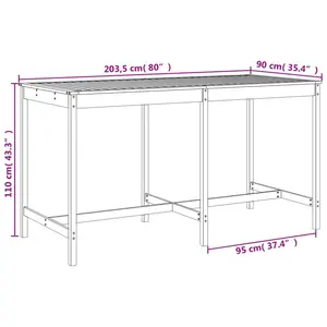 Azmira Brayden Studio Bar Set with Wood Frame and Solid Wood Outer Material Brown