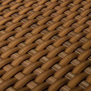 Poly Rattan Screening Light Walnut