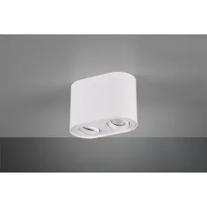 Luminosa Cookie Modern 2 Light Surface Mounted Downlight White Matt - UK Stock