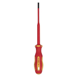 Draper  XP1000 VDE Slimline Plain Slot Screwdriver, 3.5 x 100mm 02159