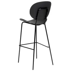 Set of 2 Bar Chairs SHONTO Black