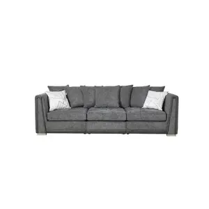 The Great British Sofa Company Edinburgh 3 Seater and 3 Seater Dark Grey Sofas