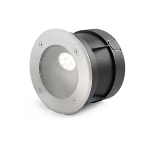 Luminosa Salt LED Outdoor Recessed Spotlight Matt Nickel IP67