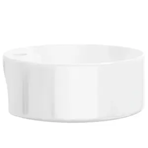 Wash Basin White 40x14.5 cm Ceramic Round