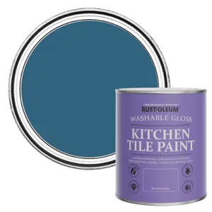 Rust-Oleum Cobalt Gloss Kitchen Tile Paint 750ml