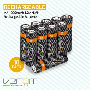 Venom Rechargeable AA Batteries (10-Pack)