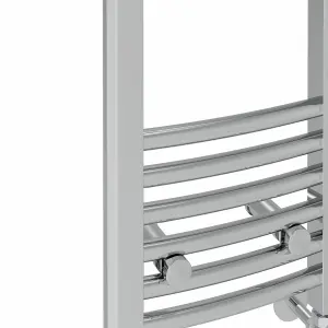 Right Radiators 1000x300 mm Curved Heated Towel Rail Radiator Bathroom Ladder Warmer Chrome