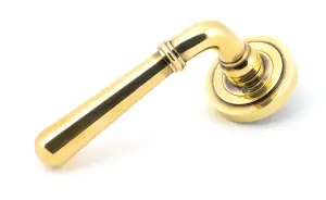 From The Anvil Aged Brass Newbury Lever on Rose Set (Art Deco)