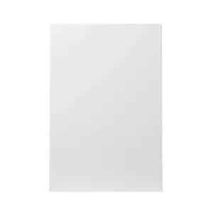 GoodHome Stevia Gloss white Slab Tall wall Cabinet door (W)600mm (H)895mm (T)18mm