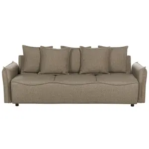 Beliani Modern Sofa Bed KRAMA Brown