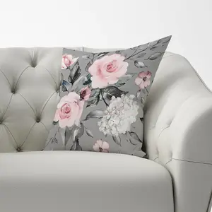 Dusty Pink Roses Cushions 60cm x 60cm