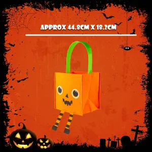 Halloween Treat Bags Accessory Hallows Party, Trick or Treat 44.8cm Pumpkin