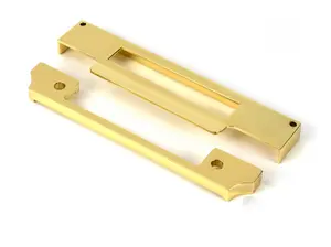 From The Anvil Polished Brass  1/2" Rebate Kit for Euro Sash Lock