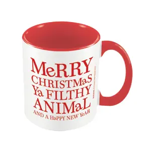 Home Alone Merry Christmas Ya Filthy Animal Mug Red/White (One Size)