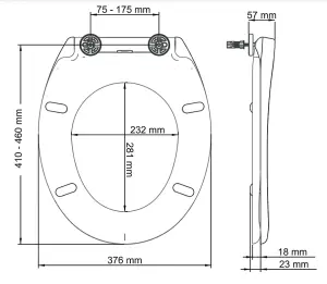 Bemis Arona Top Fix Slow Close Quick Release Toilet Seat