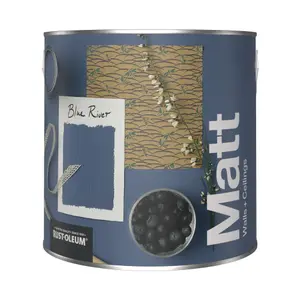 Rust-Oleum Washable Matt Wall Paint - Blue River 2.5L