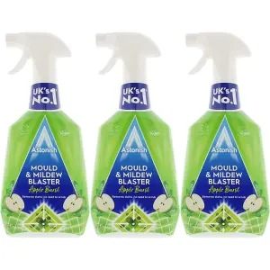 Astonish Mould & Mildew Remover Apple Burst 750 ml (Pack of 3)