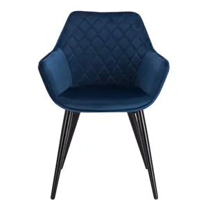 Alinblot Upholstered Armchair (Set of 2) Blue Velvet