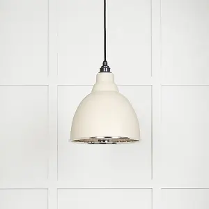 Smooth Nickel Brindley Pendant in Teasel