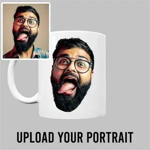 Personalised Funny Face Photo Upload Mug