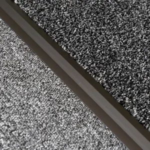 Anodised aluminium z edge carpet profile door floor bar trim 1000mm x 35mm c69 brown