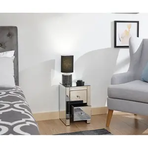 Portalia Bedside Table 45cm H x  30cm W x 30cm D