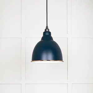 White Gloss Brindley Pendant in Dusk