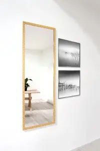 nielsen Banks Mosaic Design Wall Mirror Bathroom Mirror Living Room Mirror - Gold - 50 x 150cm