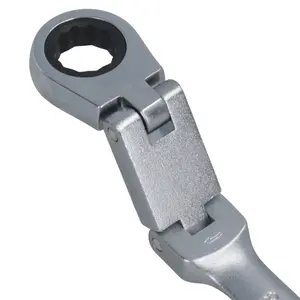 18mm Metric Double Jointed Flexi Ratchet Combination Spanner Wrench 72 Teeth