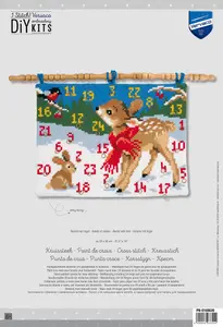 A/CAL BAMBI W/BIRD - Cross Stitch Kit: Wall Hanging: Advent Calendar: Bambi with Bird - Vervaco