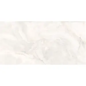 Rochelle White 1200 x 600 polished marble effect tile