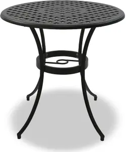 Centurion Supports PREGO Black Garden and Patio Cast Aluminium Bistro Table