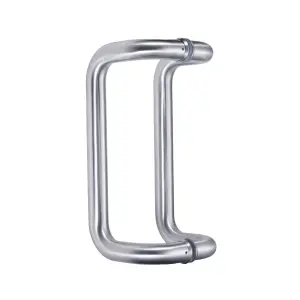 UAP D-Shaped Door Pull Handle - External - Commercial and Domestic - 300mm - Pair - 316 Grade Stainless Steel