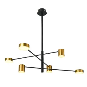 Luminosa Remdal Modern Multi Arm Pendant Ceiling Light LED, 3000K