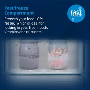 Beko BCFDV3973 70:30 Integrated Frost free Fridge freezer - White