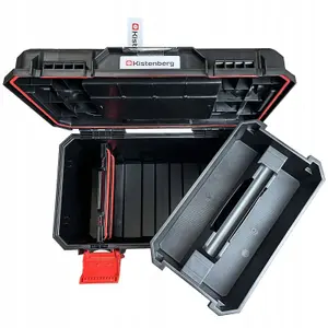 Hand tool box Modular Organis Stackable Lockable Heavy Duty Metal Hinges 3 Sizes Large with organiser