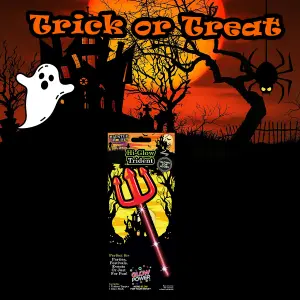 Glowing Trident Halloween Costume Accessory Halloween Party, Trick or Treat  Red