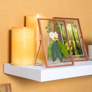 Nicola Spring - Standing Metal Photo Frames - 5" x 7" - Pack of 2