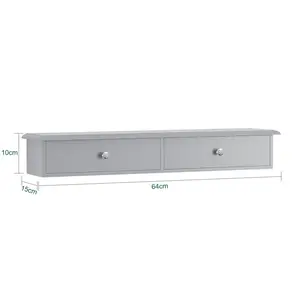 Lamartine Wall Shelf Grey