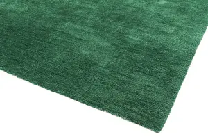 Green Plain Modern Easy to clean Rug for Dining Room Bed Room and Living Room-200cm X 290cm