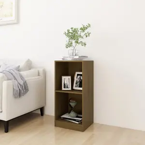 Berkfield Side Cabinet Honey Brown 35.5x33.5x76 cm Solid Pinewood